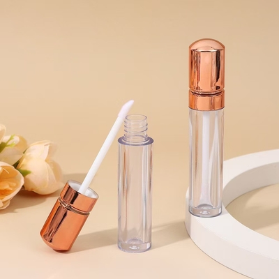 Capuz de cabeça de ouro rosa plástico de lábio vidro de tubo estilo high-end 4,5 ml