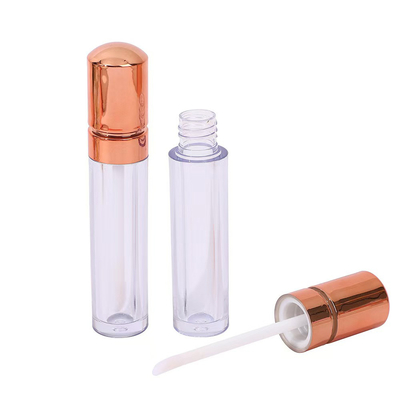 Capuz de cabeça de ouro rosa plástico de lábio vidro de tubo estilo high-end 4,5 ml
