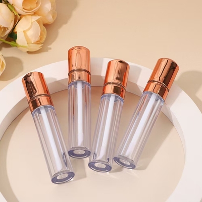 Capuz de cabeça de ouro rosa plástico de lábio vidro de tubo estilo high-end 4,5 ml