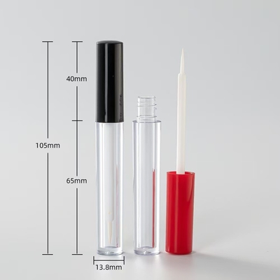 Tubo cilíndrico de esmaltamento de lábios finos para líquido de reparação e outros cosméticos