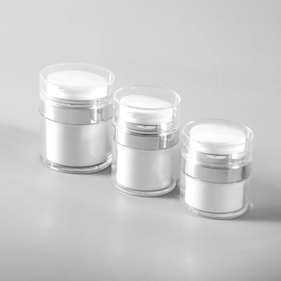 15G 30G 50G 100G frasco de plástico sem ar com bomba de vácuo cores personalizadas para embalagem final