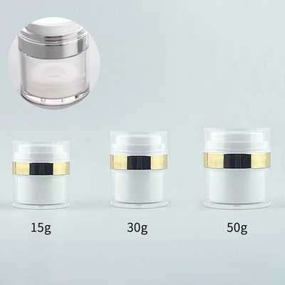 15G 30G 50G 100G frasco de plástico sem ar com bomba de vácuo cores personalizadas para embalagem final