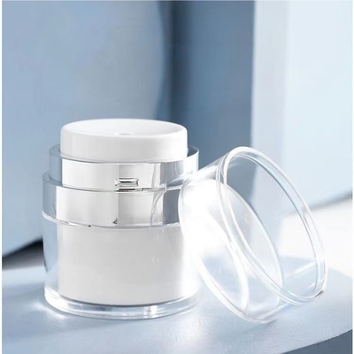 Top Venda 50ml plástico frasco de creme sem ar usado para cuidados pessoais