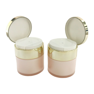 Aparência requintada 50 ml de creme acrílico frasco sem ar para cuidado da pele