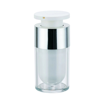Garrafa de acrílico vazia 15ML 30ML 50ML recipiente de cosméticos vazio cores e logotipo personalizados