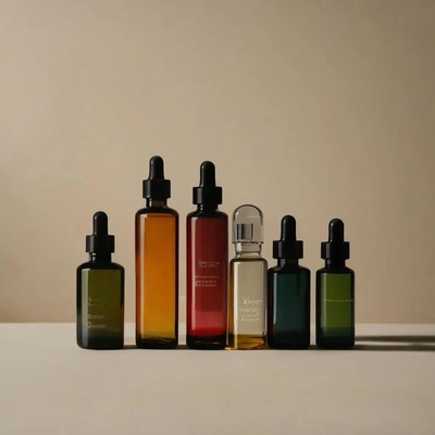 Embalagem vazia garrafa de óleo essencial com conta-gotas aceitar cores personalizadas e impressão de logotipo