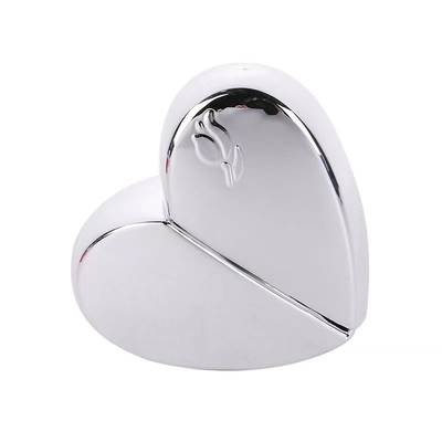 Pulverizador de perfume de vidro de luxo de 30 ml embalagem vazia recipiente em forma de coração