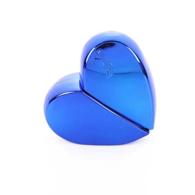 Pulverizador de perfume de vidro de luxo de 30 ml embalagem vazia recipiente em forma de coração