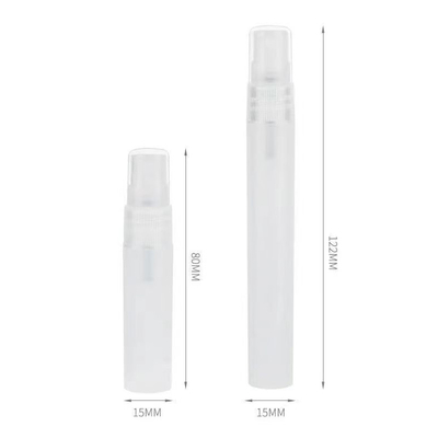 Caneta de pulverização de perfume de viagem de plástico 1ml 2ml 3ml 5ml 8ml 10ml recipiente vazio para perfume