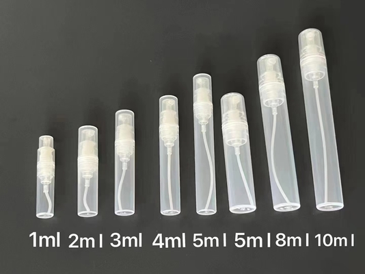 Caneta de pulverização de perfume de viagem de plástico 1ml 2ml 3ml 5ml 8ml 10ml recipiente vazio para perfume