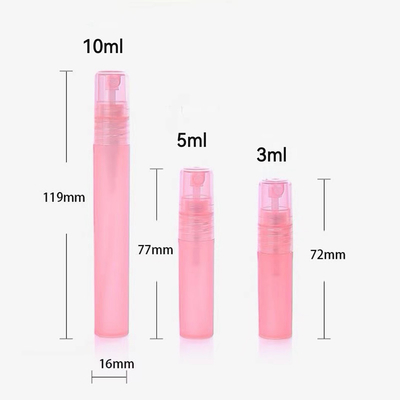 3ML 5ML & 10ML caneta de pulverização de perfume plástico recipiente vazio para perfume com acabamento de cor fosca