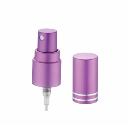 Pulverizador de névoa fina de alumínio-plástico 18/410 para garrafas de perfumes de cores vibrantes