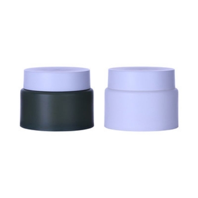 Purple 80g Jar de creme de plástico Suporte de personalização para cosméticos