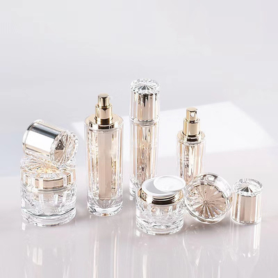 Conjunto de frascos acrílicos personalizados para embalagens cosméticas 30ML 50ML 100ML 30G 50G Perfeito