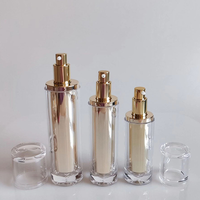 Embalagens de cosméticos acrílicos vazios de luxo personalizadas 30ML 50ML 100ML e frascos 30G 50G