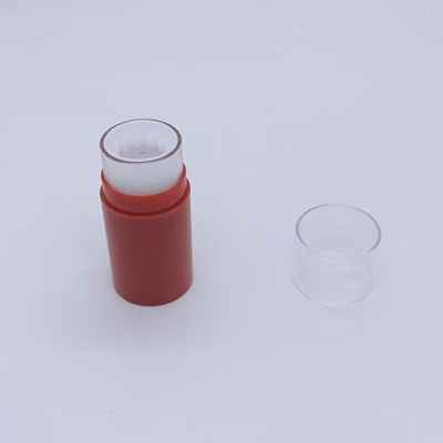 Venda a retalho Personalizado 10G plástico desodorante Stick Top de enchimento cilindro Forma
