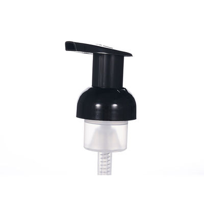 Dispensador de bomba de espuma negra para limpiador facial y botellas de cosméticos