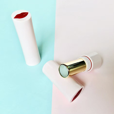 Tubo de batom de plástico de 5g de galvanização cor-de-rosa utilizado para embalagens cosméticas