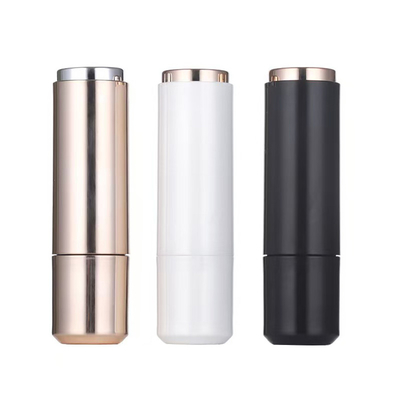 Tubos redondos de batom de plástico 3.5g para design de electroplating cosmético em qualquer cor