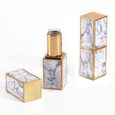 8g Container de tubo de batom de forma quadrada com logotipo personalizável e impressão em tela