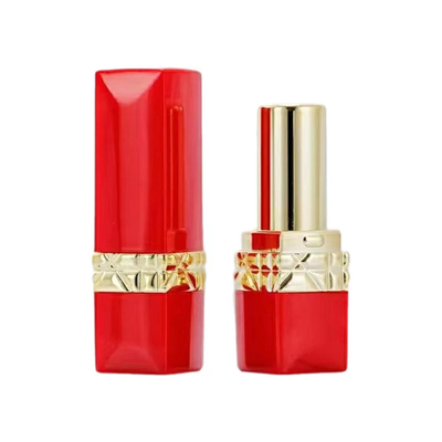 Red Black Middle Electroplating 5g Lipstick Tube para embalagem cosmética