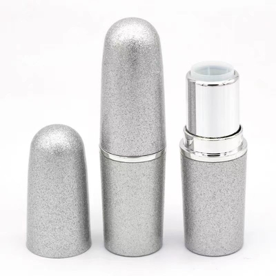 Tubo de batom de alumínio para cosméticos em forma de bala