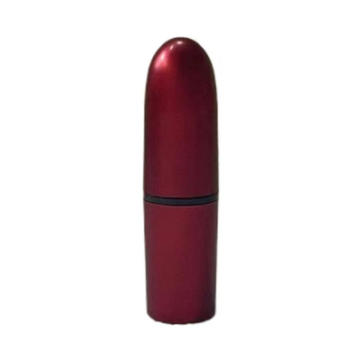 Tubo de batom de alumínio para cosméticos em forma de bala