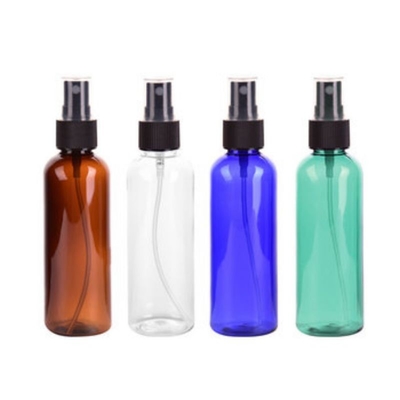 Perfume 100ml frasco de pulverização para limpeza lavagem cuidados com a pele em plástico PET de várias cores