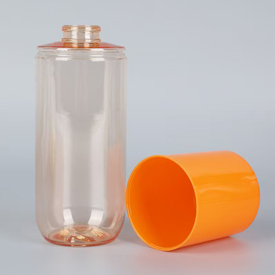 150 ml garrafa de PET de plástico com tampa de cobertura de cartão de 15 mm