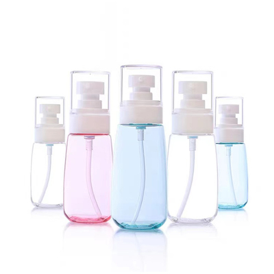 60 ml PET Botão de plástico de forma cônica usado para personalização de shampoo para cuidados com a pele