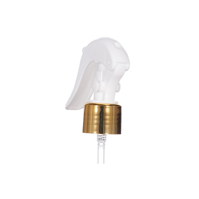 Fecho de alumínio dourado 24 / 410 Mini pulverizador de gatilho de plástico usado para limpeza