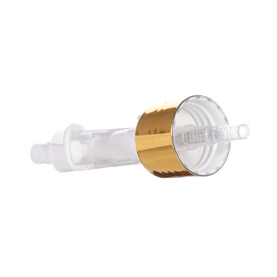 Mini pulverizador de gatilho de colarinho de alumínio de ouro com 24/410 28/410 tamanho do pescoço para distribuição de névoa fina