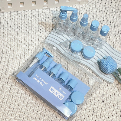 Estampagem a Quente Botão de Plástico de 50 ml para Colorido Personalizado Kit de Viagem de Cuidado da Pele