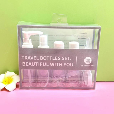 Conveniente de transportar 8 peças de garrafas de viagem de 50 ml com material de corpo de plástico