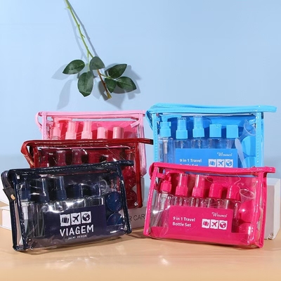 Suporte de personalização 60 ml de garrafas de cuidados pessoais de viagem
