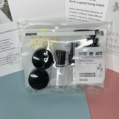 Tipo elegante 50ml+40ml 7 peças de viagem de garrafa de conjunto usado para cuidados com a pele