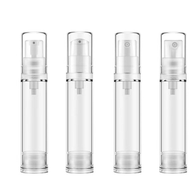 Impressão em tela 10 ml Bottle de bomba sem ar Loção de névoa Spray Sprayer de bomba Embalagem cosmética