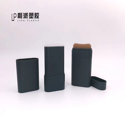 Customizado 20G plástico Blush Stick recipiente vazio de ambos os lados desodorante e escova