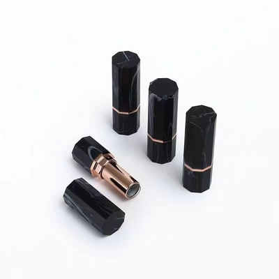 Casos de batom vazios de luxo personalizados em forma de hexágono