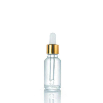 Garrafa de óleo essencial de vidro de 15 ml 30 ml 50 ml Embalagem vazia com tampa de goteador e pipeta de vidro