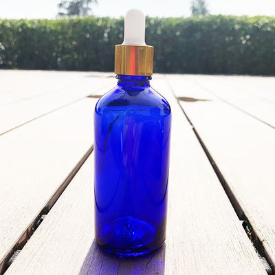 Garrafa de óleo essencial de vidro de 30 ml, 50 ml e 100 ml - Matt Blue reciclável