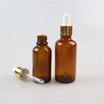 Garrafa de vidro de âmbar de 10 ml a 100 ml para óleos essenciais