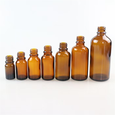 Grátis 10 ml 30 ml 50 ml 100 ml Garrafa de vidro parafuso de âmbar YB
