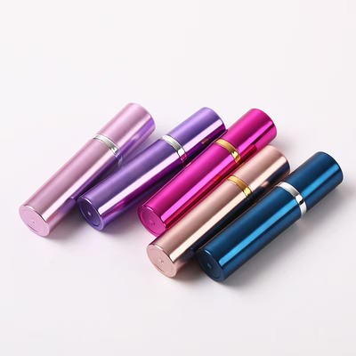 Luxo ABS 5ml caneta de perfume com bomba de pulverização com top de enchimento cores personalizadas