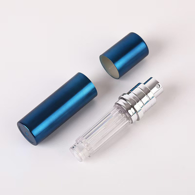 Luxo ABS 5ml caneta de perfume com bomba de pulverização com top de enchimento cores personalizadas