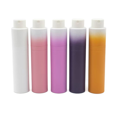 Caneta de pulverização vazia portátil de 10ml 15ml e 20ml para perfume de cores personalizadas com gradiente