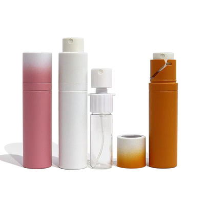 Caneta de pulverização vazia portátil de 10ml 15ml e 20ml para perfume de cores personalizadas com gradiente