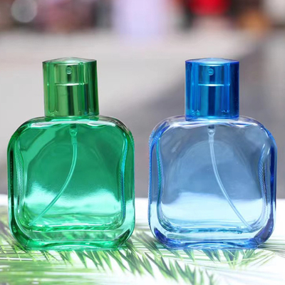Garrafa de vidro de 30 ml com cores personalizadas garrafa de perfume vazia