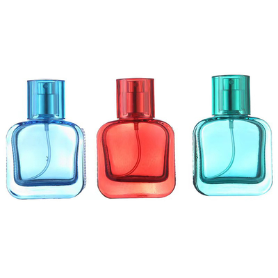 Garrafa de vidro de 30 ml com cores personalizadas garrafa de perfume vazia