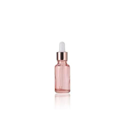 Frasco conta-gotas de vidro rosa para óleo essencial de 10ml-100ml